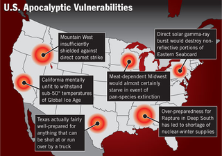 Illustration for article titled Report: Majority Of Americans Unprepared For Apocalypse